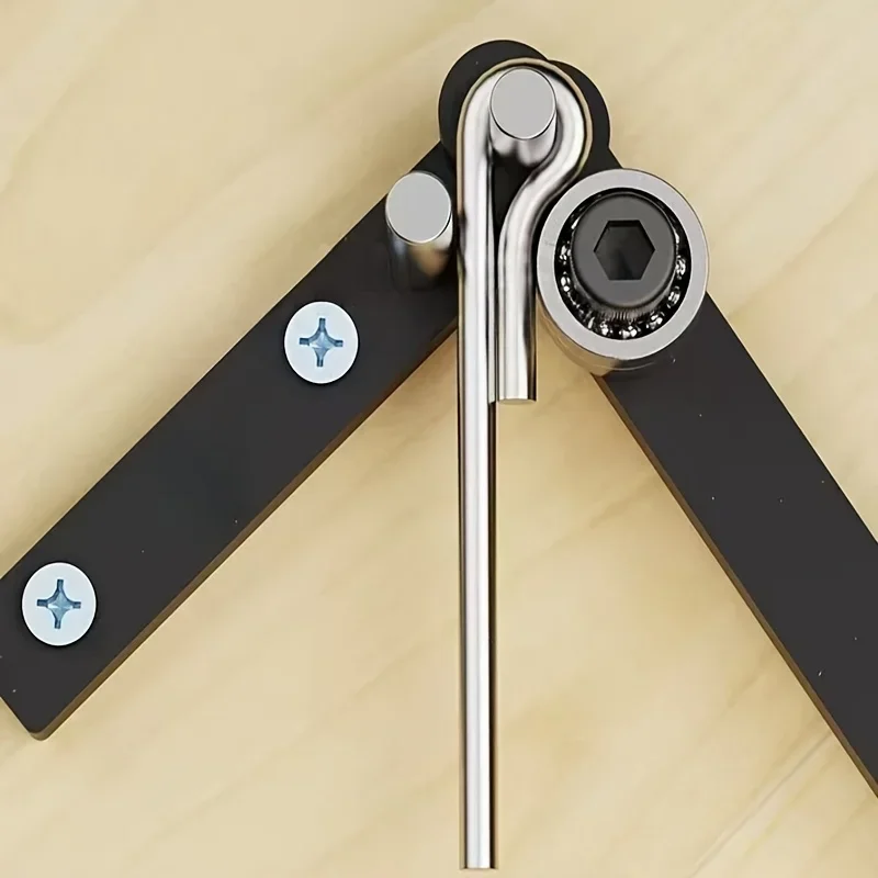 Manueller Eisenbieger 1-8mm/180 ° Flachrohr-Biegegerät, Mini-Metallbiegegerät für 1/4" 1/8" Rundstäbe – Detail 6