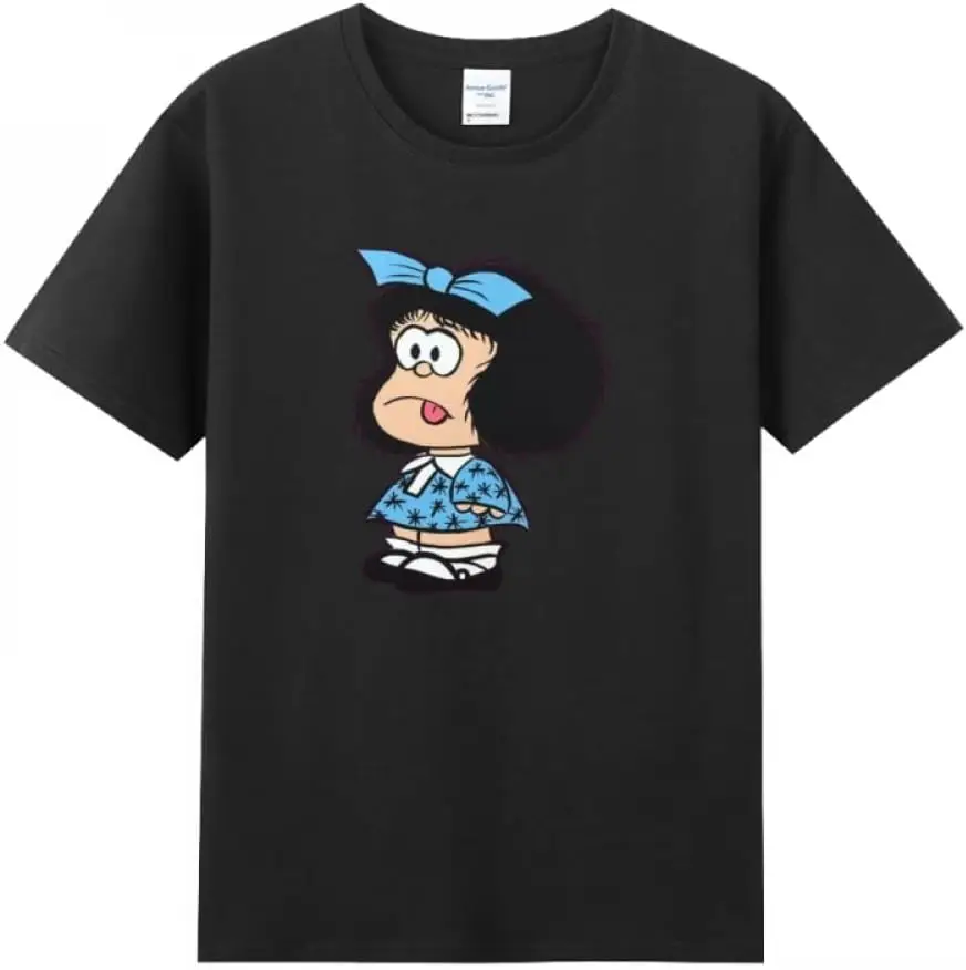 Sad Mafalda Short Sleeve T-Shirt for Adult Women