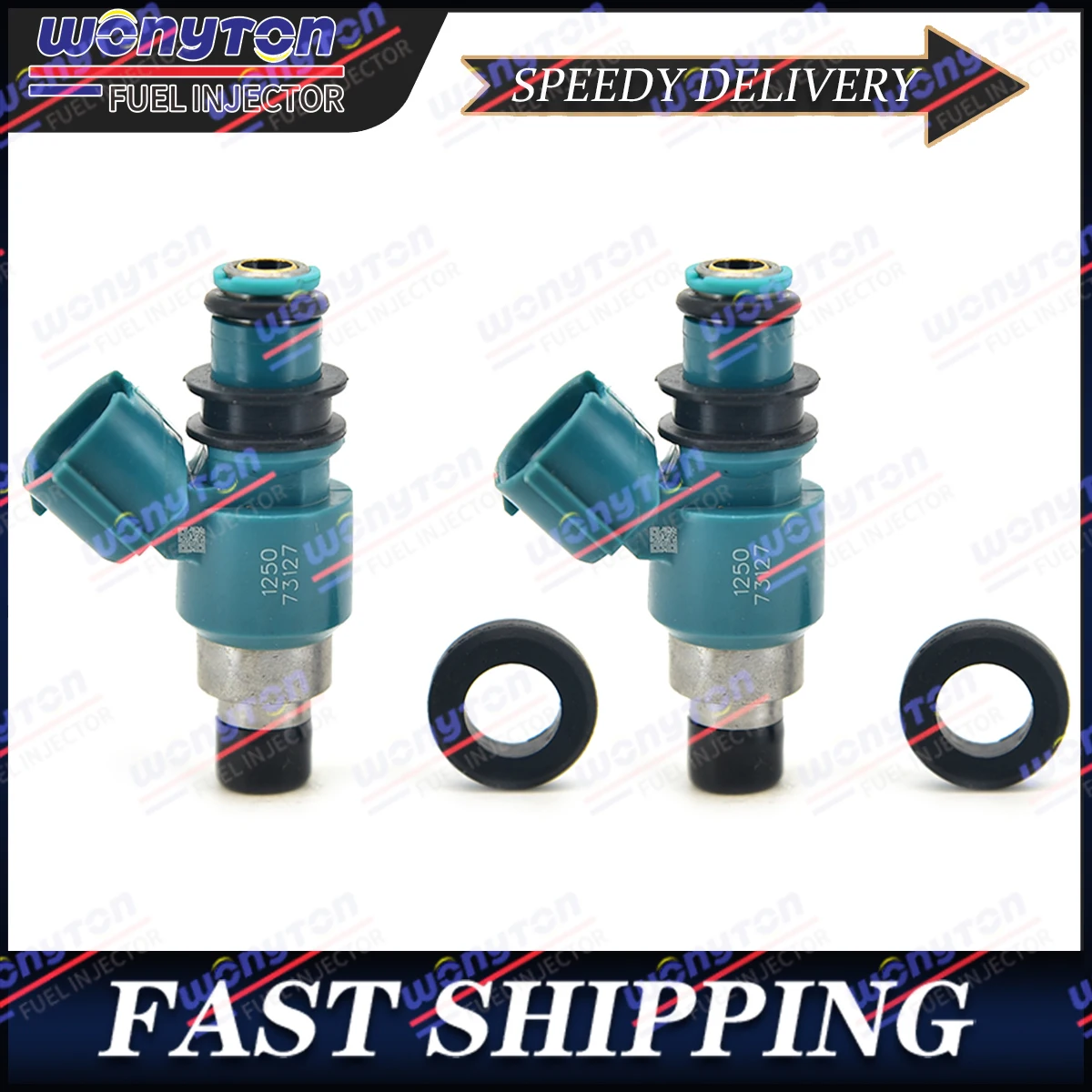 2Pcs Fuel Injectors 16450-HP5-603 For Honda Rancher 420 TRX420 2007-2014 Foreman 500 TRX500 2012-13