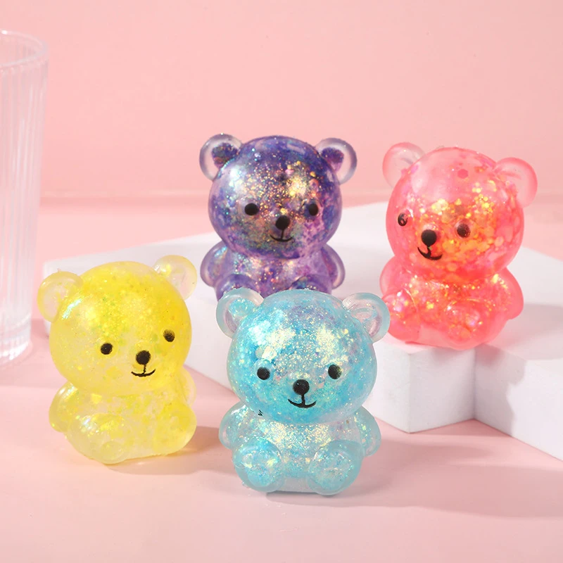 1 pc Aurora Maltose Mini Bär Squishy Slow Bounce Stress abbau Spielzeug kleine süße Tier Squishy