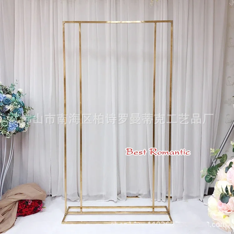 Geometrischer Gold-Metall-Bogen Hochzeits-Hintergrundständer Blumenrahmen Event-Party-Dekoration Fotobox-Requisite Zeremonie-Dekor – Detail 7