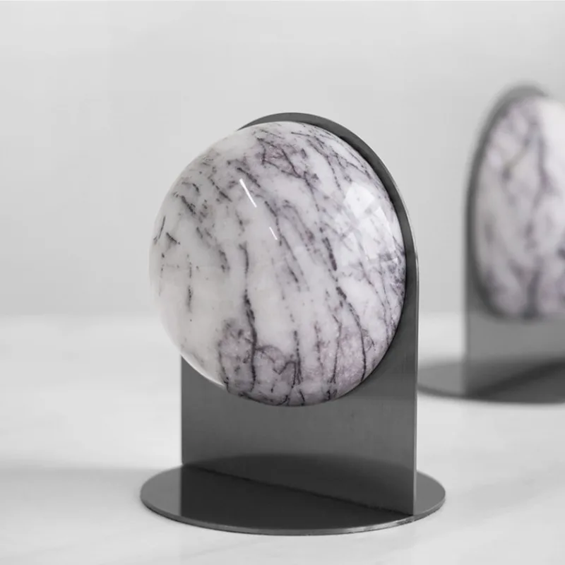 심플하고 모던한 대리석, 책 파일 장식품, 책장 장식