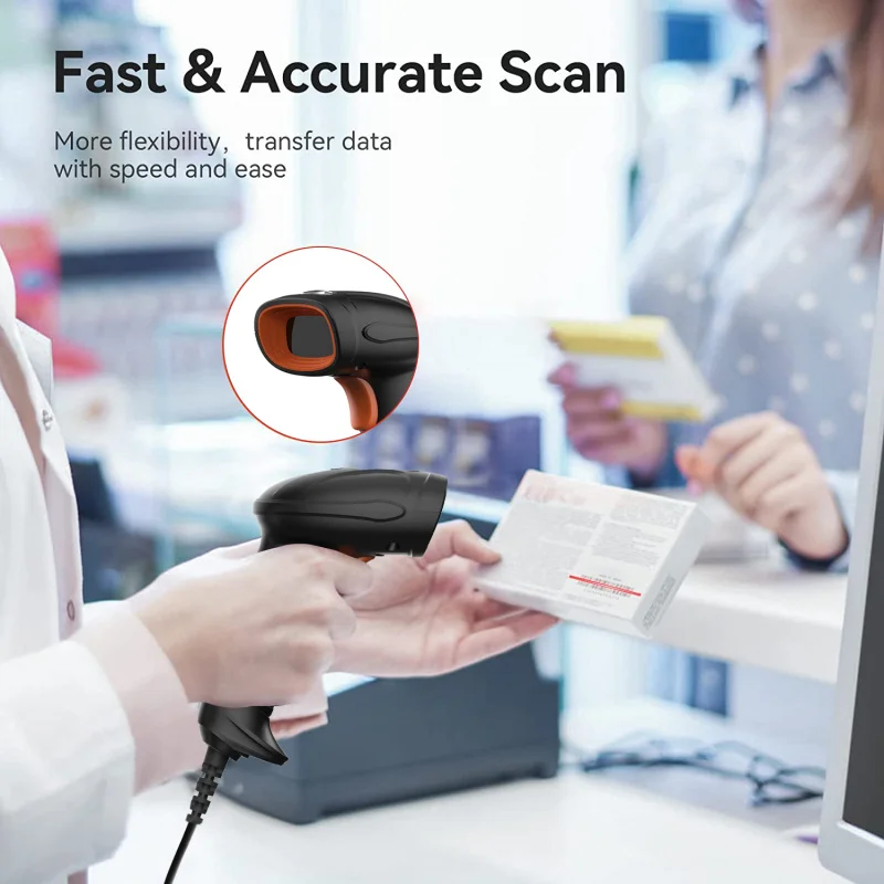 CCD handheld android 1D 2D inventory barcode scanner