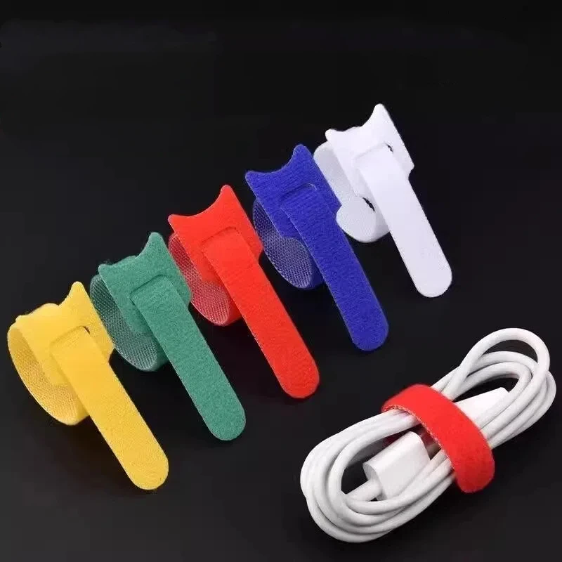 10Pcs Multicolour Cable Organizer Cable Management Cable Winder Tape Protector for Wire Ties Phone Accessories Organizador Cable
