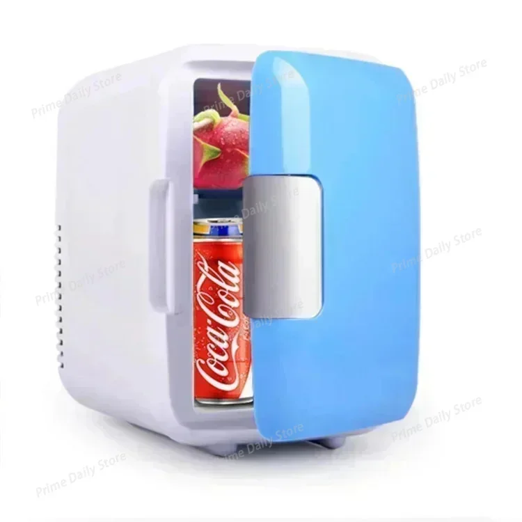 12V Car Mini Fridge 4L, Portable Car Refrigerator, Cooling & Warming Box for Car Home and Dormitory Use