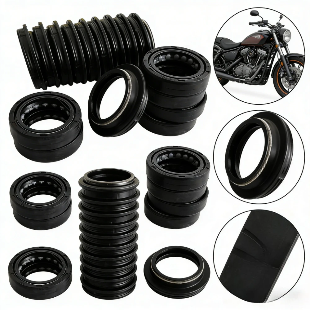 

2pc/4pc/8pc/16pc 43x53x9.5/11.5 Motorcycle Parts Front Fork Dust and Oil Seal For 85 105 SX 125 250 300 380 400 520 540 620 625