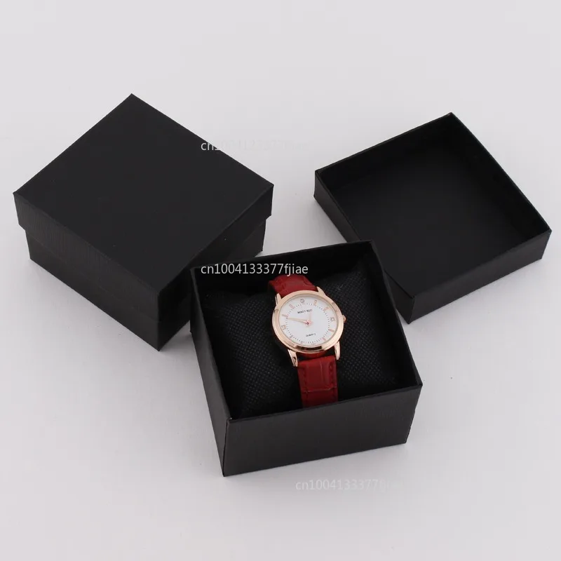 Black Packaging and Display Watch Boxes Gifts Black Boxes Paper Decorative Bracelet Boxes Paper Jewellery Accessories Reloj