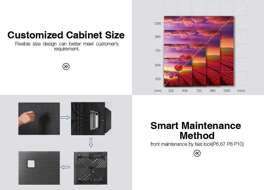 

LED Video Wall Panel for Big Screen Advertising Shopping Mall Concert Display Outdoor IP65 Waterproof High Brightness