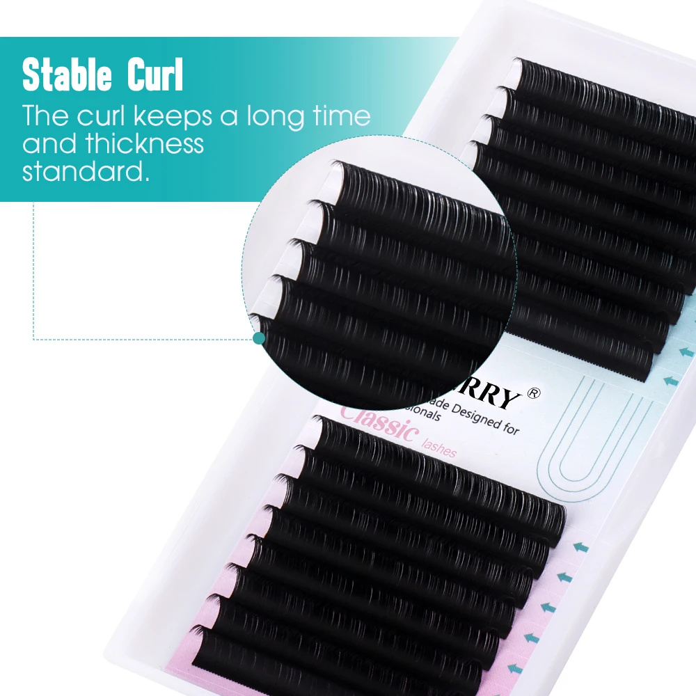 16Rows Individual Eyelash Extension Artificial Fake Eyelashes Silk Mink For Building Makeup Supplies Professionals Natural Cils