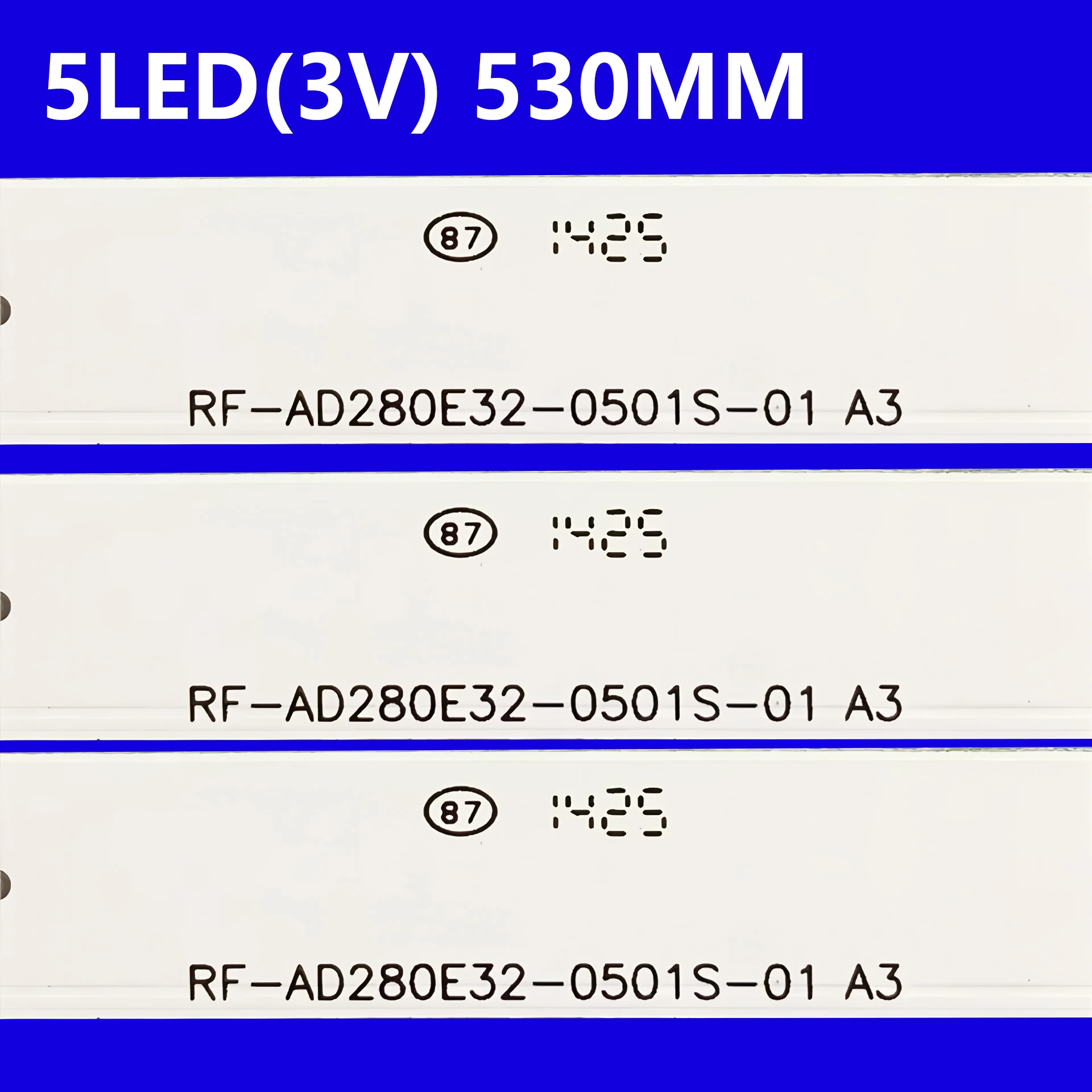 530MM LED Backlight strip 5 lamp for H28B71000E RF-AD280E32-0501S-01 TF-LED28S9T2 CX275DLEDM 180.DT0-282200-0H AKAI AKTV290