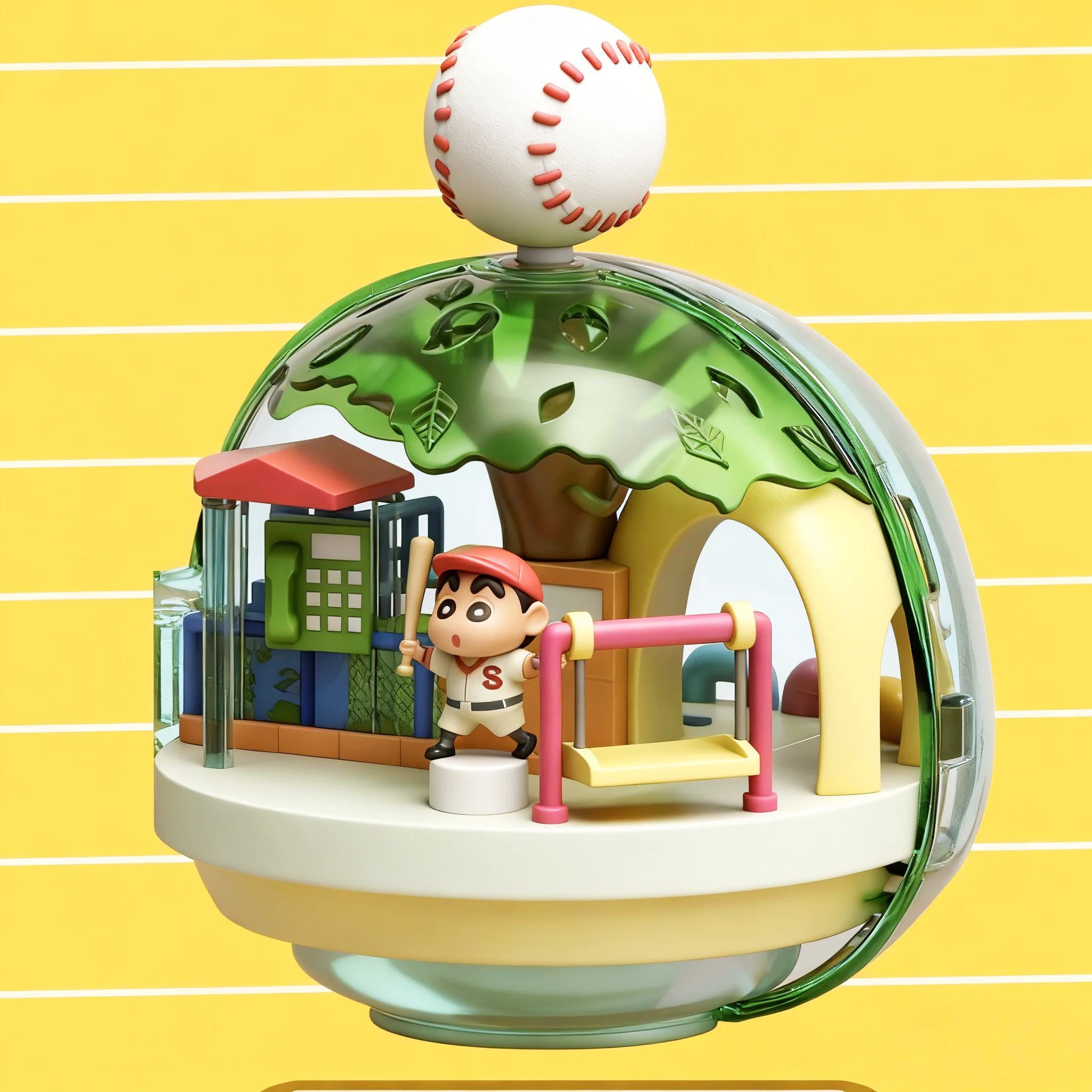 

Crayon Shin chan Magnetic Figure Playing in Kasukabe Series Spinning Toy Blind Box Cute Cartoon Doll Model Desktop Ornament