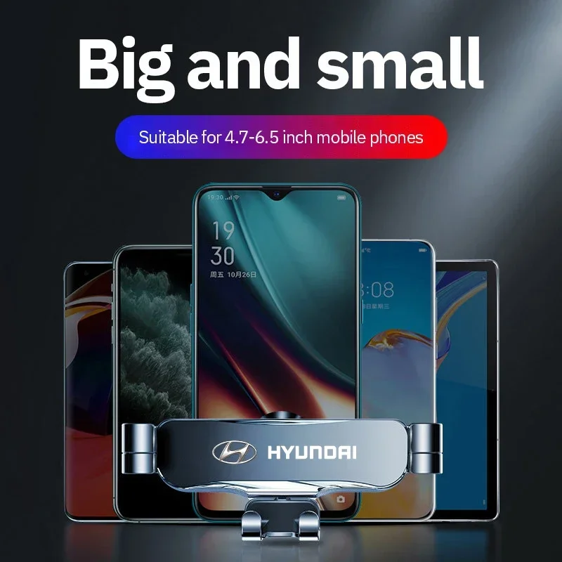 حامل هاتف محمول دوار للسيارة Hyundai i10 i20 i30 i40 ix20 ix35 ix55 Veracruz Creta Venue Veloster HB20 Getz Terracan #5