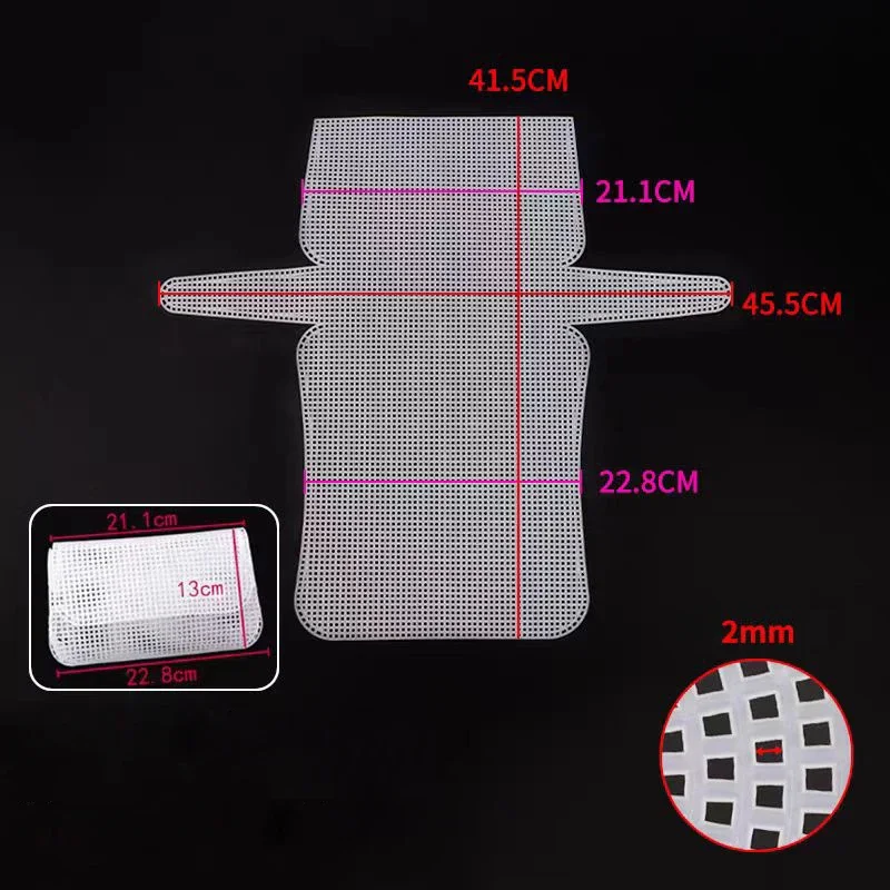 

10Pcs Chenille Gold Velvet Knitting Weaving Plastic Mesh Sheets DIY Bag Accessories Easy Helper Auxiliary Materials for Craft