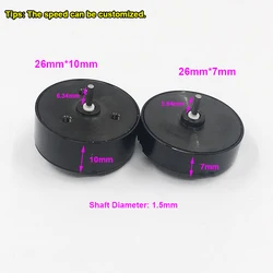 1PC Big Coreless Motor 26mm*7mm/26mm*10mm DC 12V 9000RPM/11500RPM High Speed for Tattoo Machine Speed Customizable 2607 2610