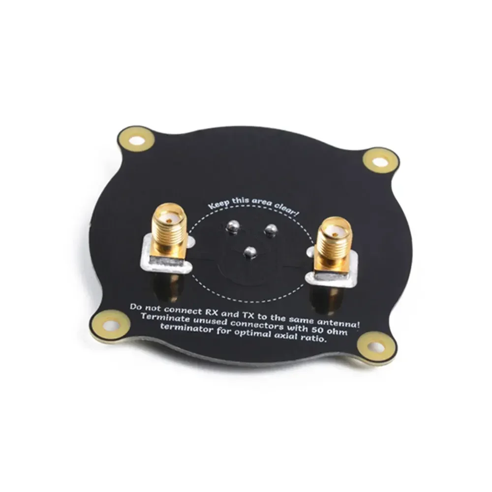 เสาอากาศแบบแพทช์ 5.8GHz Triple Feed พร้อมหัวต่อ SMA / RP SMA แบบวงกลมสำหรับแว่นตา FPV Fatshark และโดรน RC