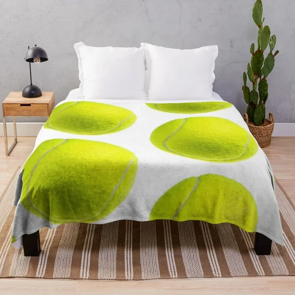 

Just tennis ball Throw Blanket Cozy Throw Blanket for Bed Sofa Chair