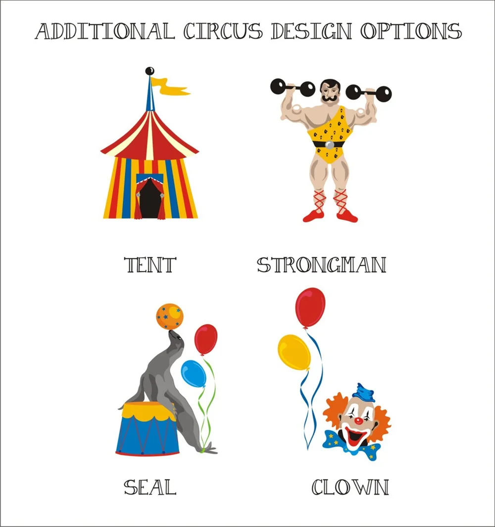 CIRCUS - Personalized Favor Bags - Set of 20 - Birthday - Baby Shower - Clown - Elephant - Strongman - Tent - party favor bags