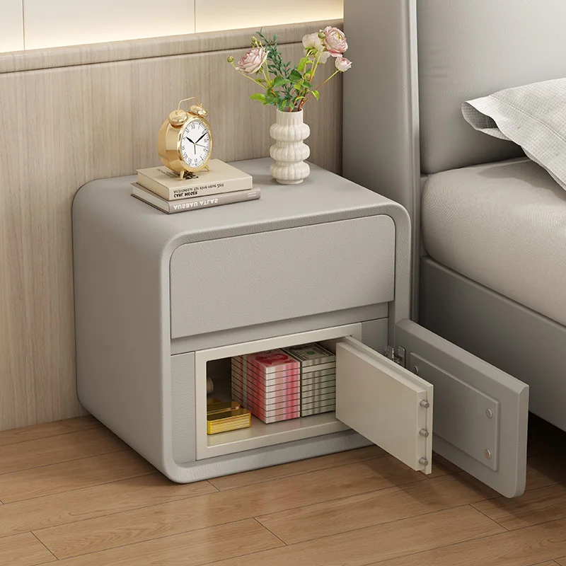 

Smart Gray Accessories Bedside Table Drawer Modern Bedside Table Recamera Storage Cabinet Furniture For Home Vintage Furniture