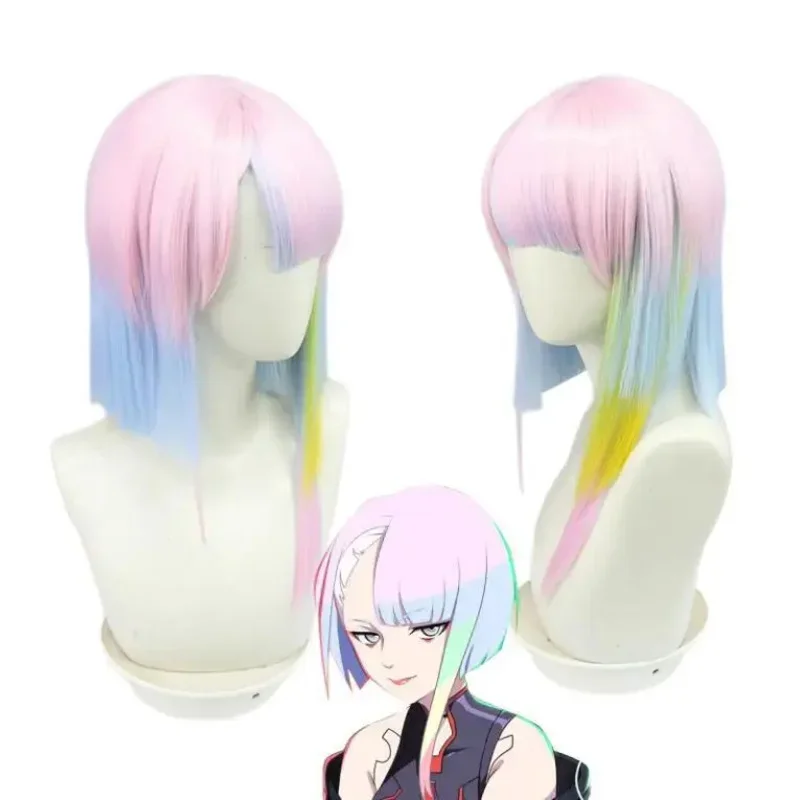SN66 Anime Cyberpunk Edgerunners David Lucy Cosplay Costume Stand Collar Jacket Wig Full Suit Halloween Clothes for Adult WoW&C@