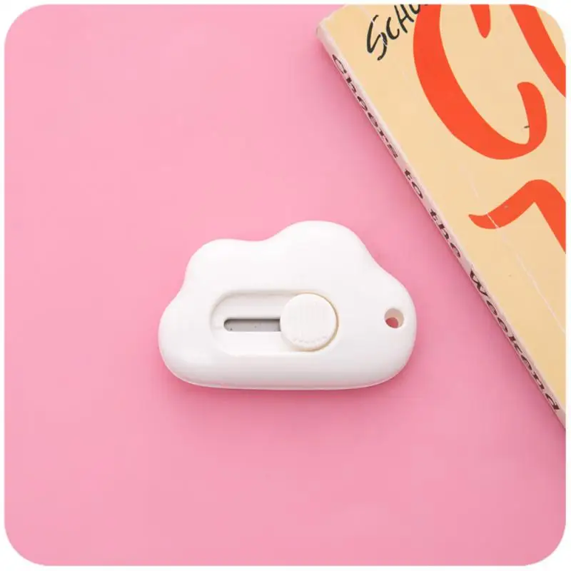 Cute Mini Art Utility Knife Cartoon Cat Paw Cloud Flower Shape Cutter Express Box Paper Envelope Opener Blade Stationery 1PCS