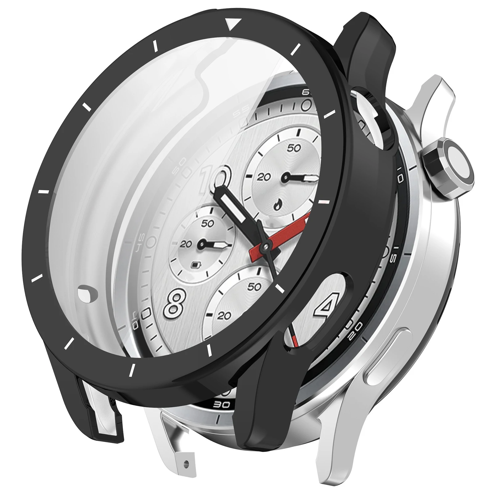 For Xiaomi Watch S5 Full Coverage TPU Watch Cover Electroplated Protective Case - Black