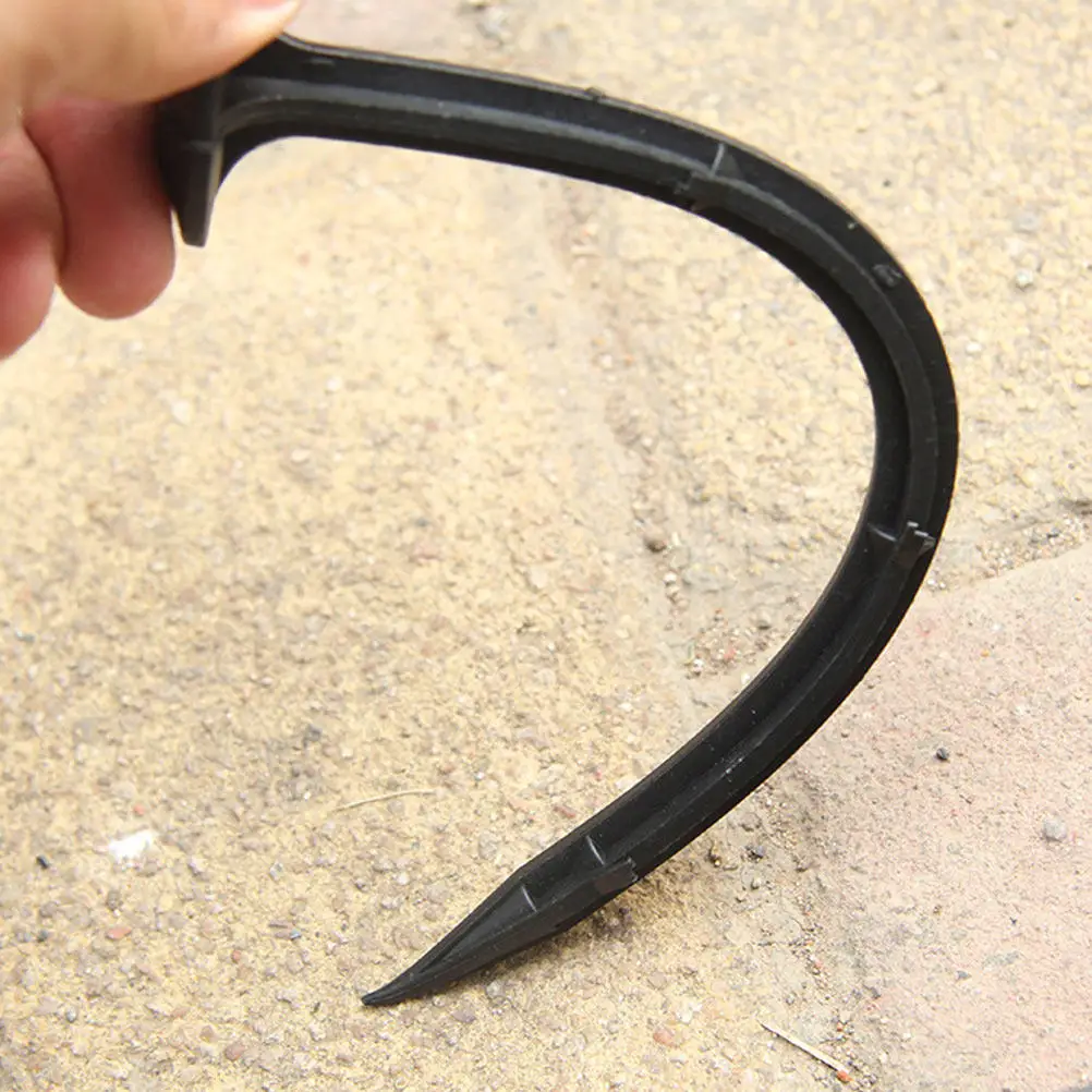 60Pcs Professional Gardening Pegs Tough PP Plastic Ground Securing Stakes for Plant Covers Membranes Sand Soil Fixing
