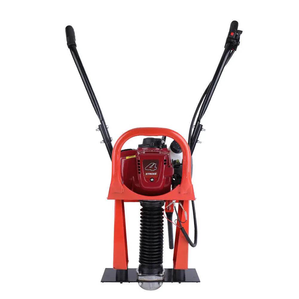 37.7cc 4 Stroke Gas Concrete Vibration Machine Cement Wet Screed Mortar Mixer Fit 1-6M Blade 5200r/min