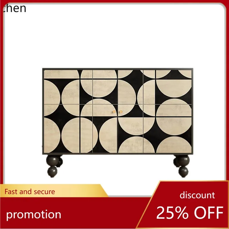 

ZML Solid Wood Vintage Entryway Cabinet Living Room Bedroom Storage Cabinet Storage Cabinet