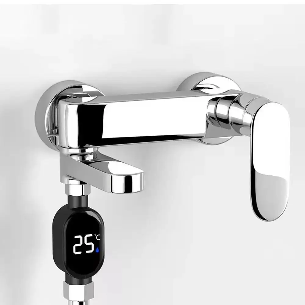 Stainless-Steel Water Temperature Gauge Precise Measurement Waterproof LED Display Thermometer Touch Control LED