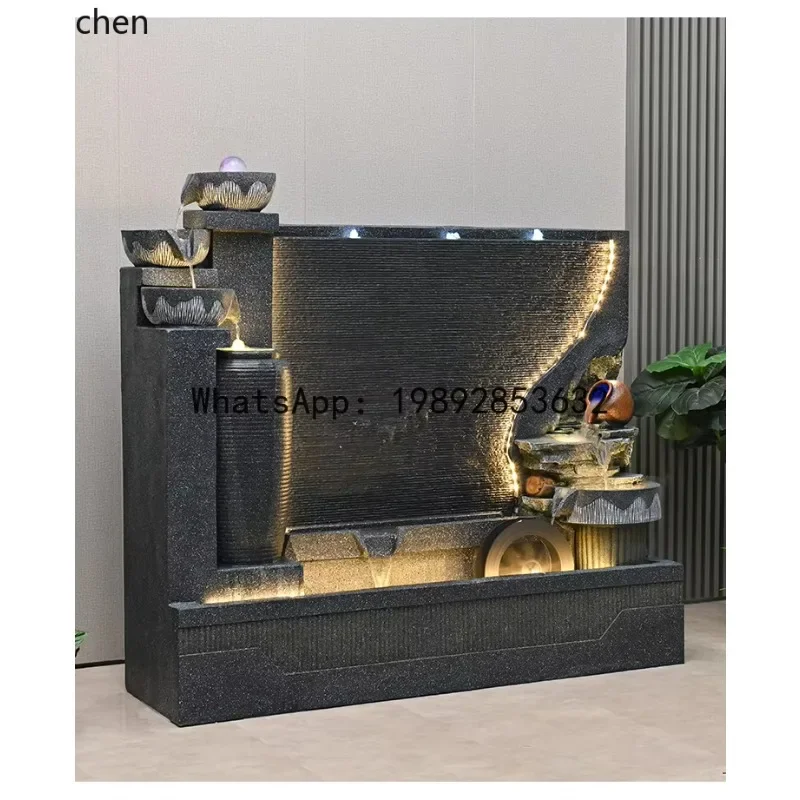 

L19- Water Screen Company Villa Fish Tank Fish Pond Circulation Rockery Flowing Water Fountain Decorations Landscape Ornaments