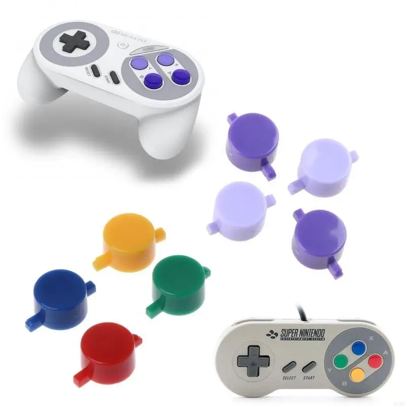 Пластик-для-ключа-a-b-x-y-кнопка-abxy-для-snes-super-nes-для-controller-replac
