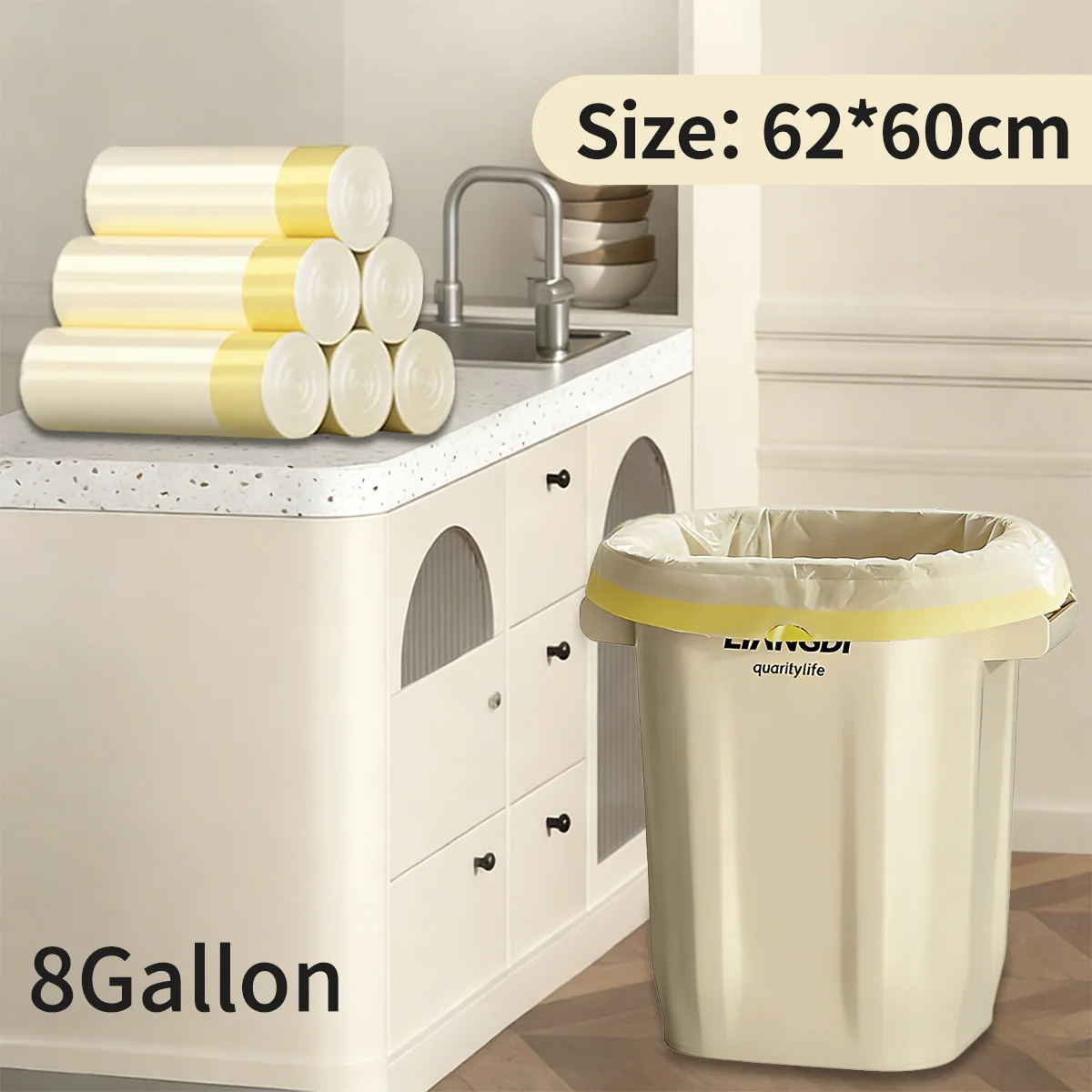 13 Gallon Trash Bag…