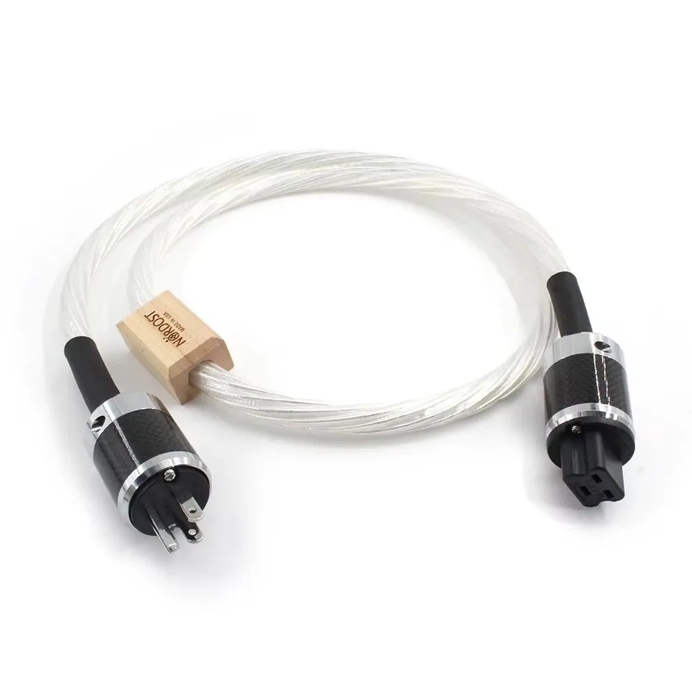 

High Quality Nordost odin 7N silver plated Power Cable with Carbon fiber power plug with CD player amplifier connection cable