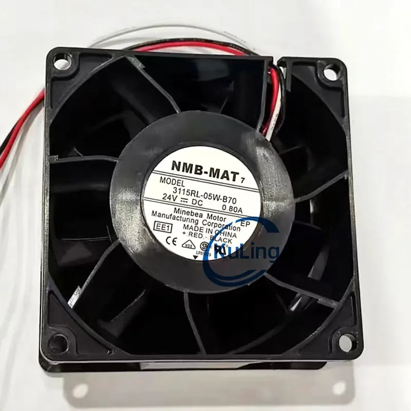 

Genuine NMB 3115RL-05W-B60 B70 B69 B66 ACS880 Schneider Inverter Fan for 24V
