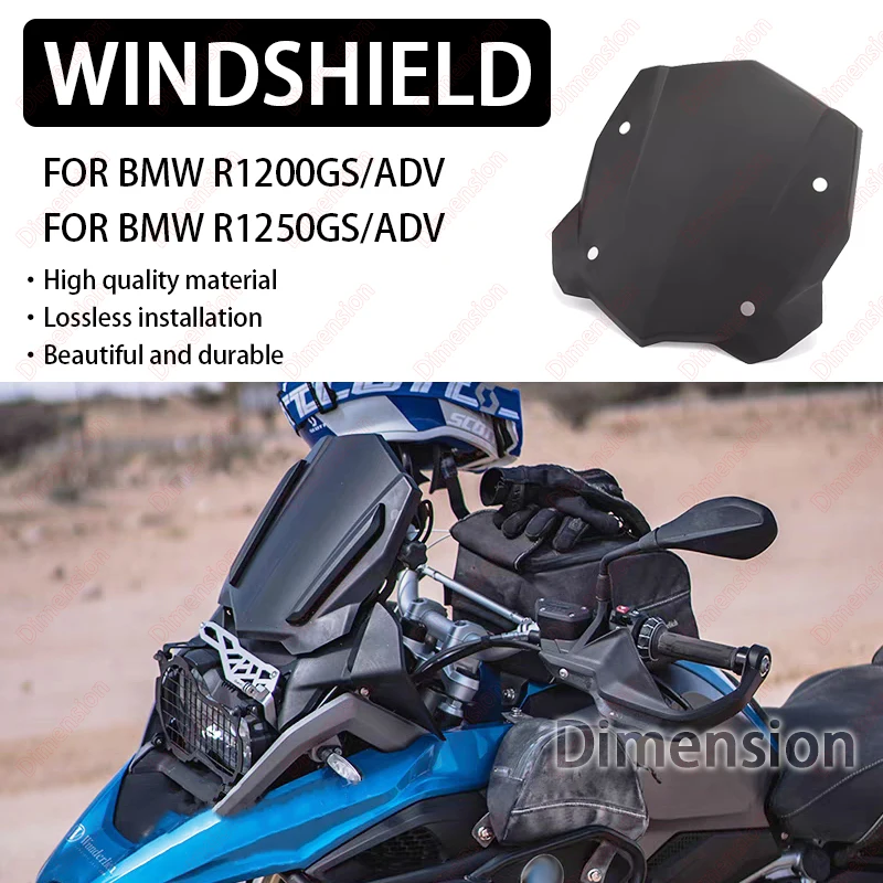 

Motorcycle Front Windscreen Deflector Sport Screen Protector For BMW R1250GS Adventure R1200GS 2013-2023 Windshield Wind Spoiler