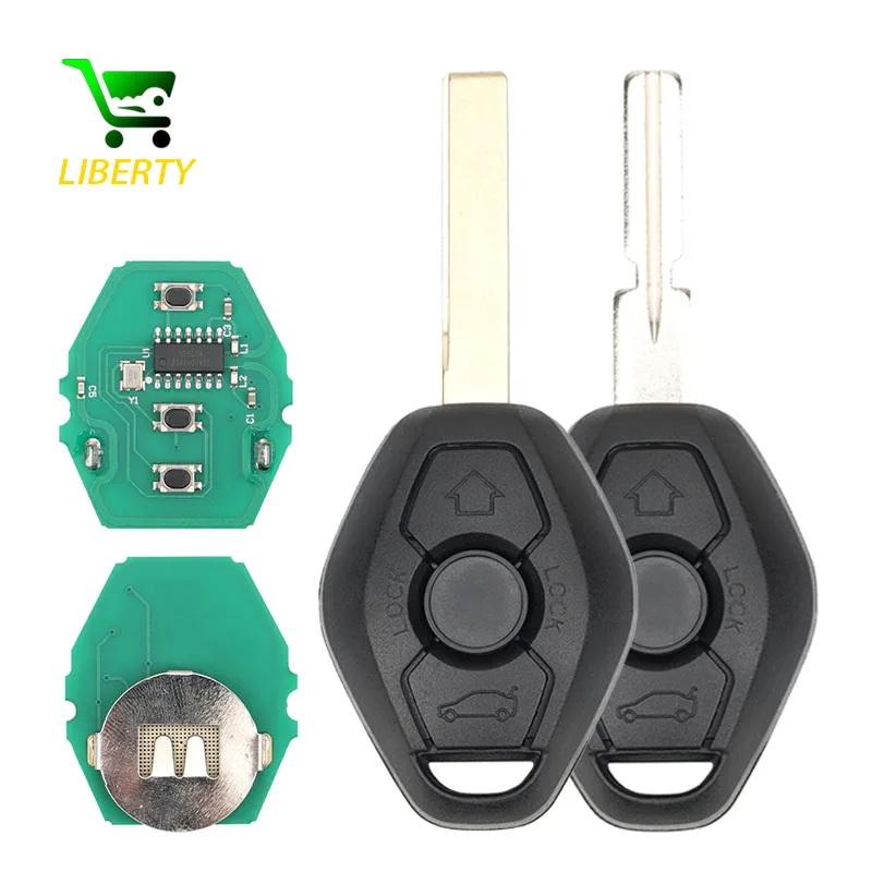 Liberty 315/433MHZ ID44 PCF7935 EWS Sytem Remote Car Key for BMW E38 E39 E46 X3 X5 Z3 Z4 1/3/5/7 Series Auto Vehicle Replace Key