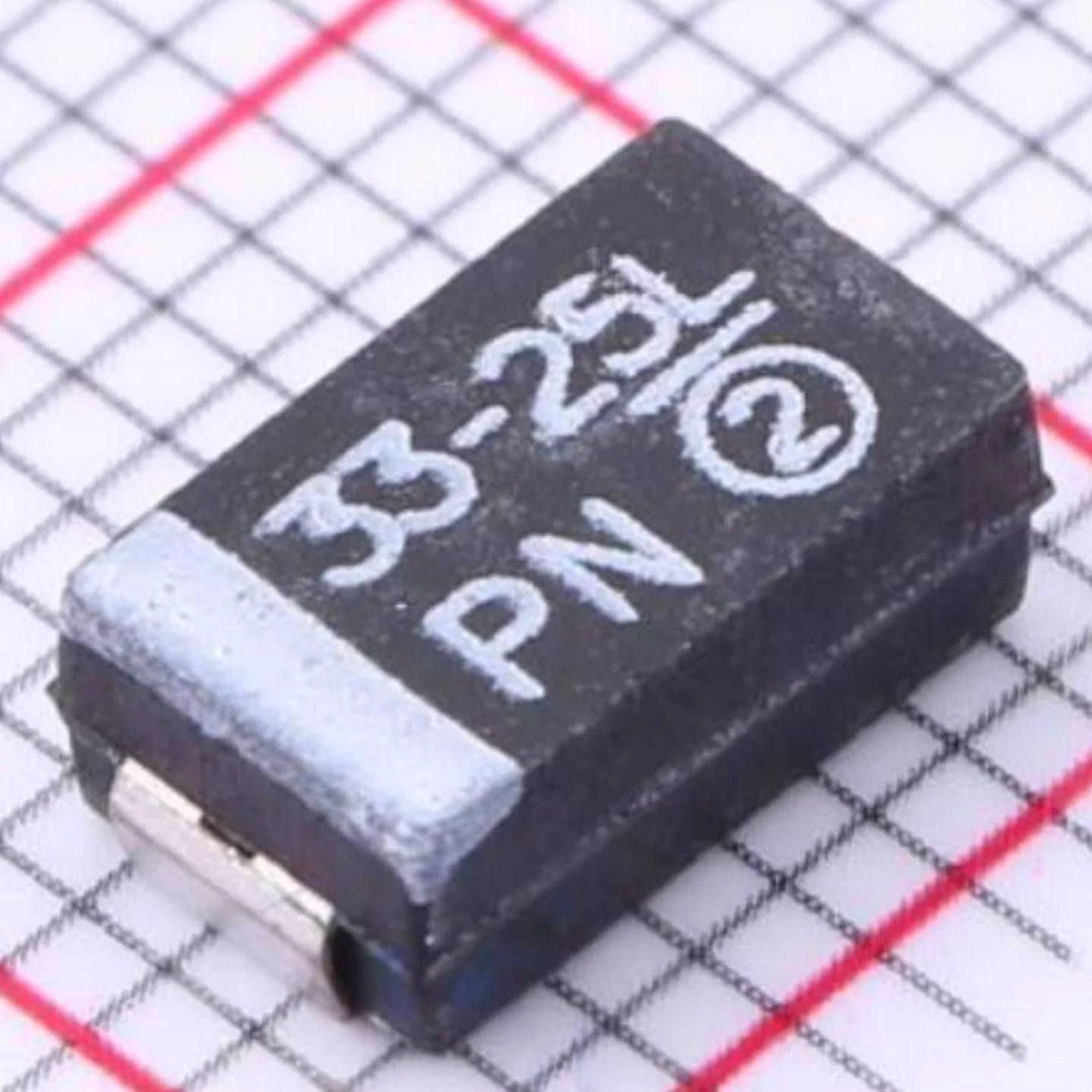 

2917 CASE-D 7343 31 мм Маркировка 33-25L НОВЫЙ оригинальный черный танталовый конденсатор 25 В ± 10% 33 мкФ 200 мОм CAP TANT 33 мкФ 593D336X9025D2TE3