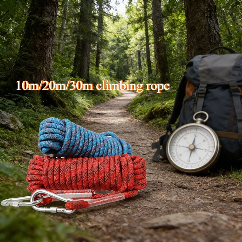 

10/20/30m Outdoor Mountain Climbing Speed Descent Rock Safe Rope Escape Rope Rescue Rope Climbing Wear-resistant Climbing Rope