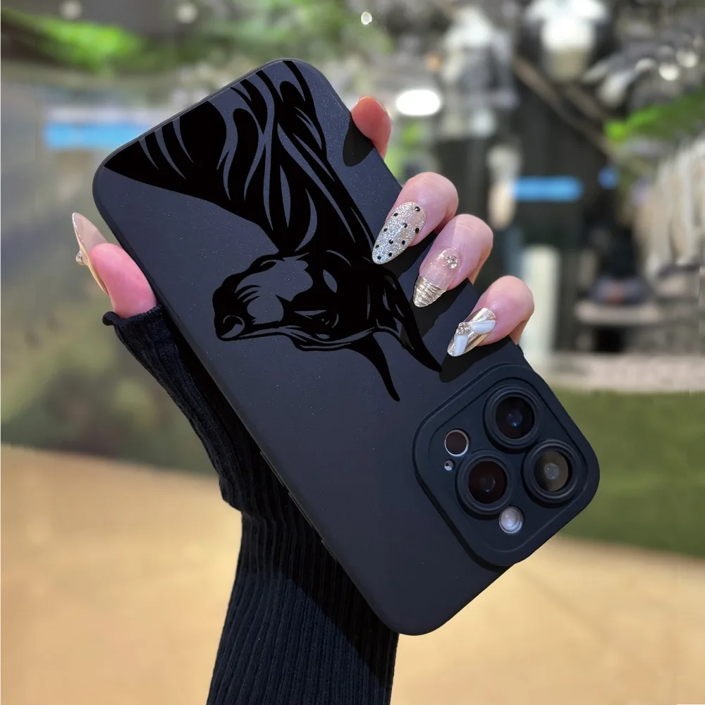 เคสโทรศัพท์ลายการ์ตูนโดเบอร์แมน เหมาะสำหรับ iPhone 17 16 15 14 13 12 11 Pro/Max/Plus ป้องกันการตกกระแทกและกันแรงสั่นสะเทือน