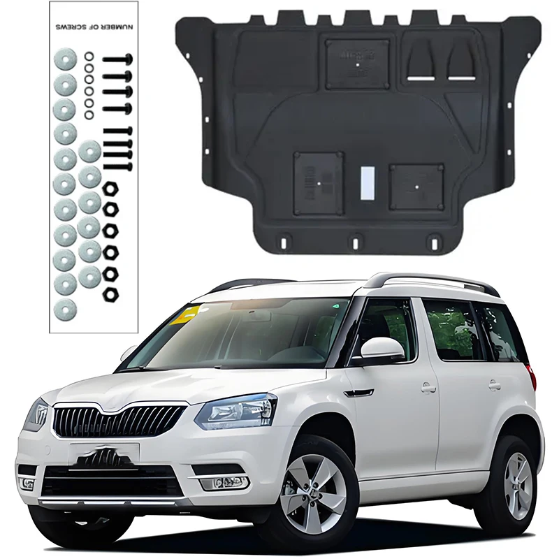 

For SKODA YETI 2014-2016 1.4T 1.8T Engine Guard Board Splash Shield Mud Fender Plate Cover Black Car Mudflap Mudapron Mudguard