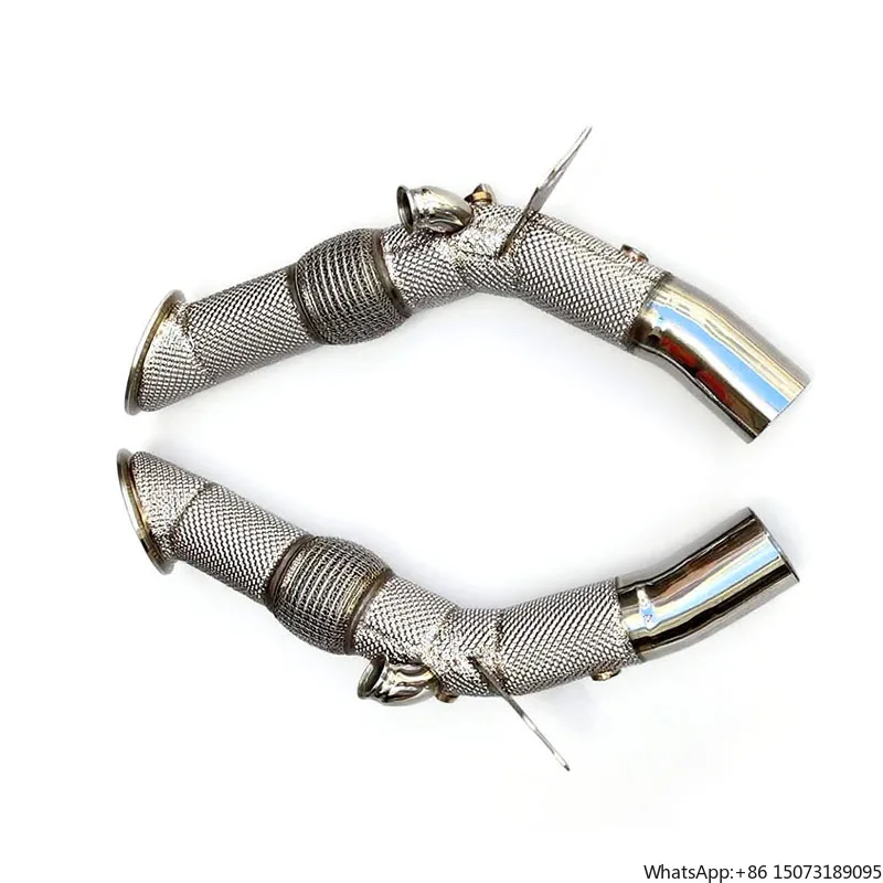 

OEM теплозащитный экран из нержавеющей стали, прямая выхлопная система водосточной трубы для SF90 3.9T V8 2019-2023, водосточная труба с автоматическим свободным потоком