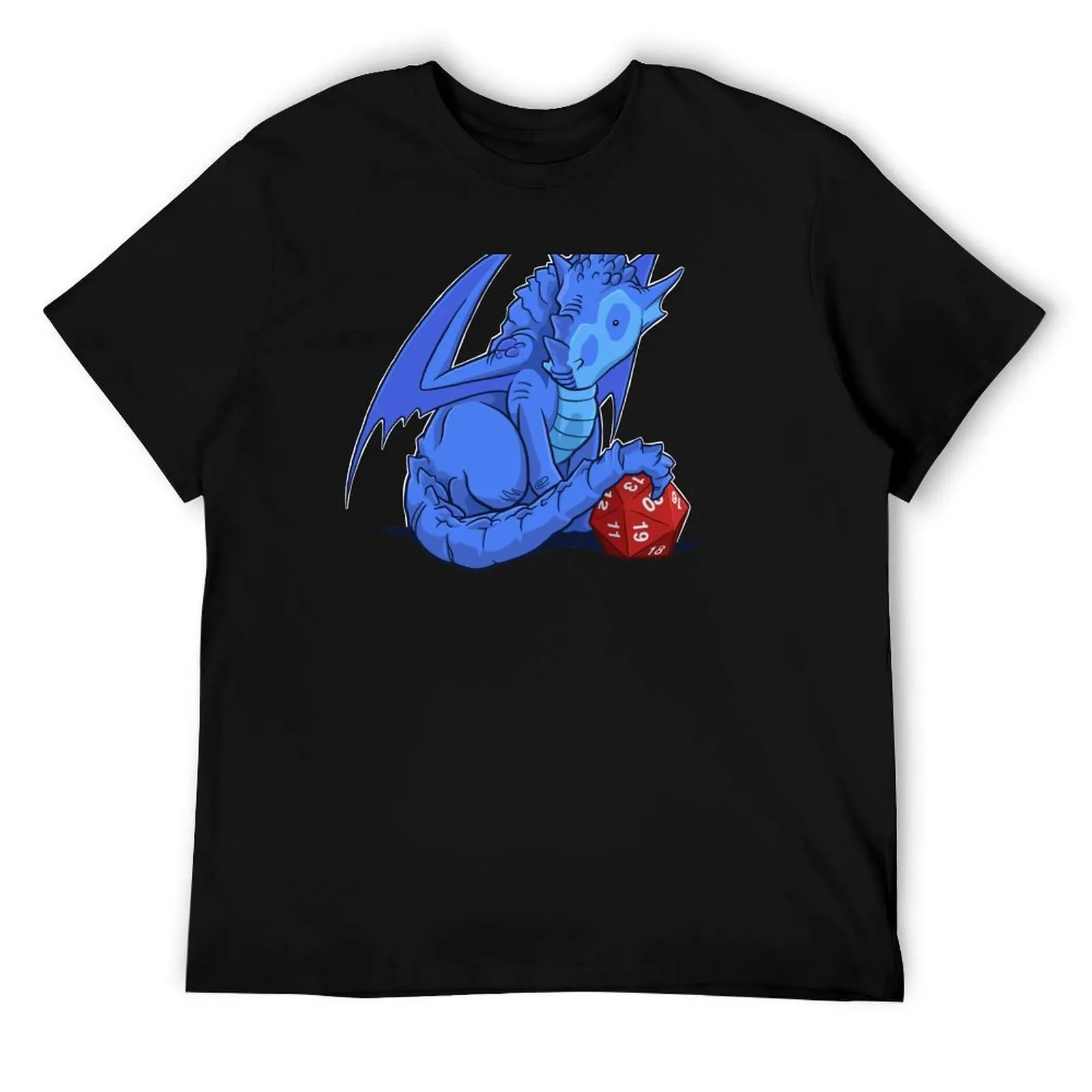 

D20 Blue Dragon T-Shirt t shirts for man pack white t shirts designer T-Shirt