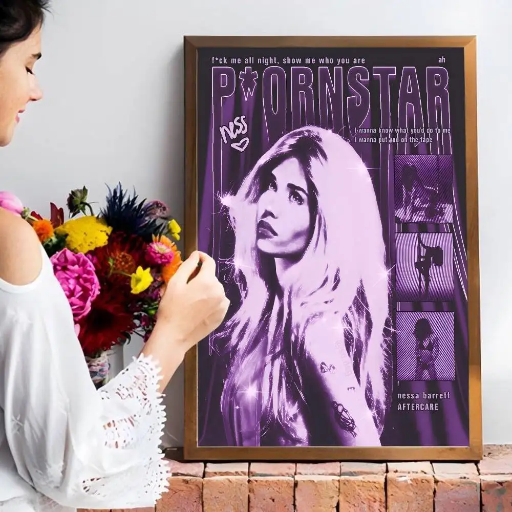 نيسا باريت سينجر أنيمي الملصقات لزجة مقاوم للماء ورقة ملصق مقهى بار Kawaii غرفة ديكور