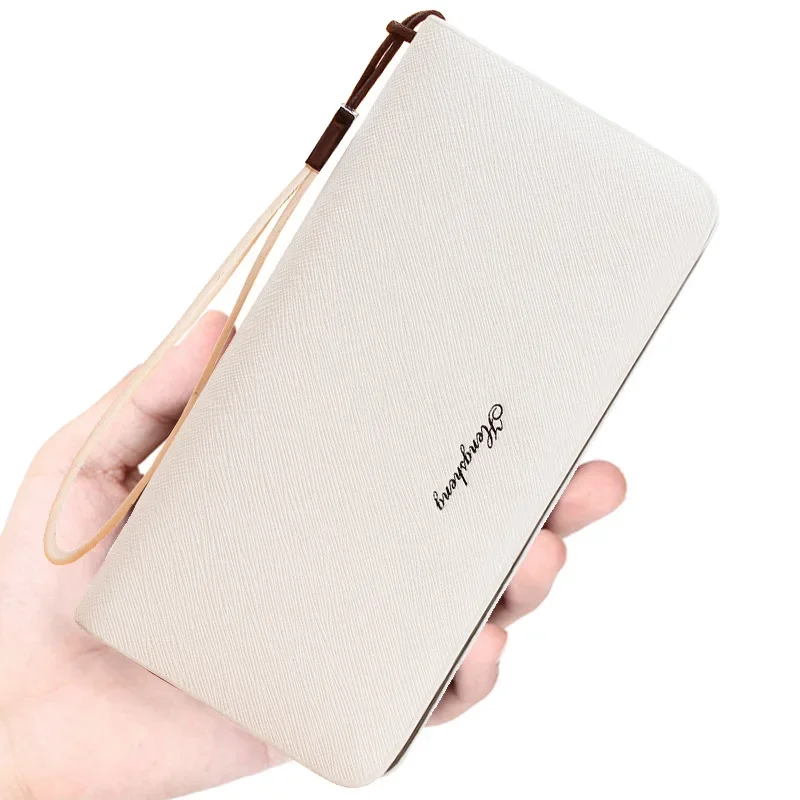 Business Casual Holding Bag Men's Wallet Long Multi-functional Large Capacity Card Bag with Hand Cord Fashion Portable