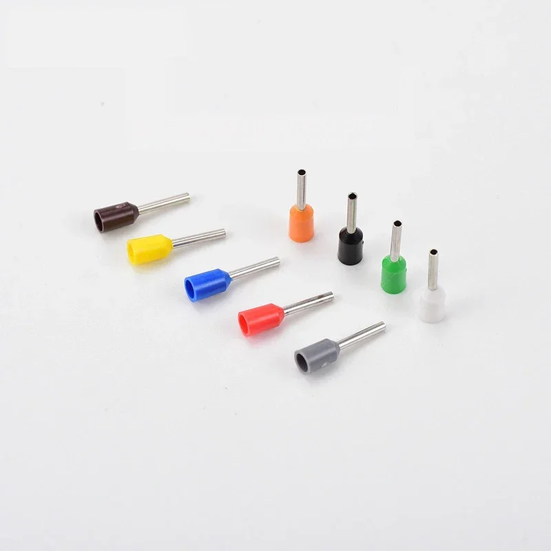 1000/500 pcs copper cable insulated connector terminal Crimping terminal Cold insulated terminal VE0508 7508 1008 1508 2508 4009