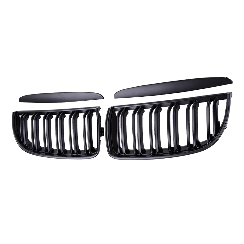 Pulleco Grille Racing Grill Gloss Black Car Front Bumper Grilles For BMW E90 E91 3 Series 323I 328I 335I 330I 325I 05-08 ABS