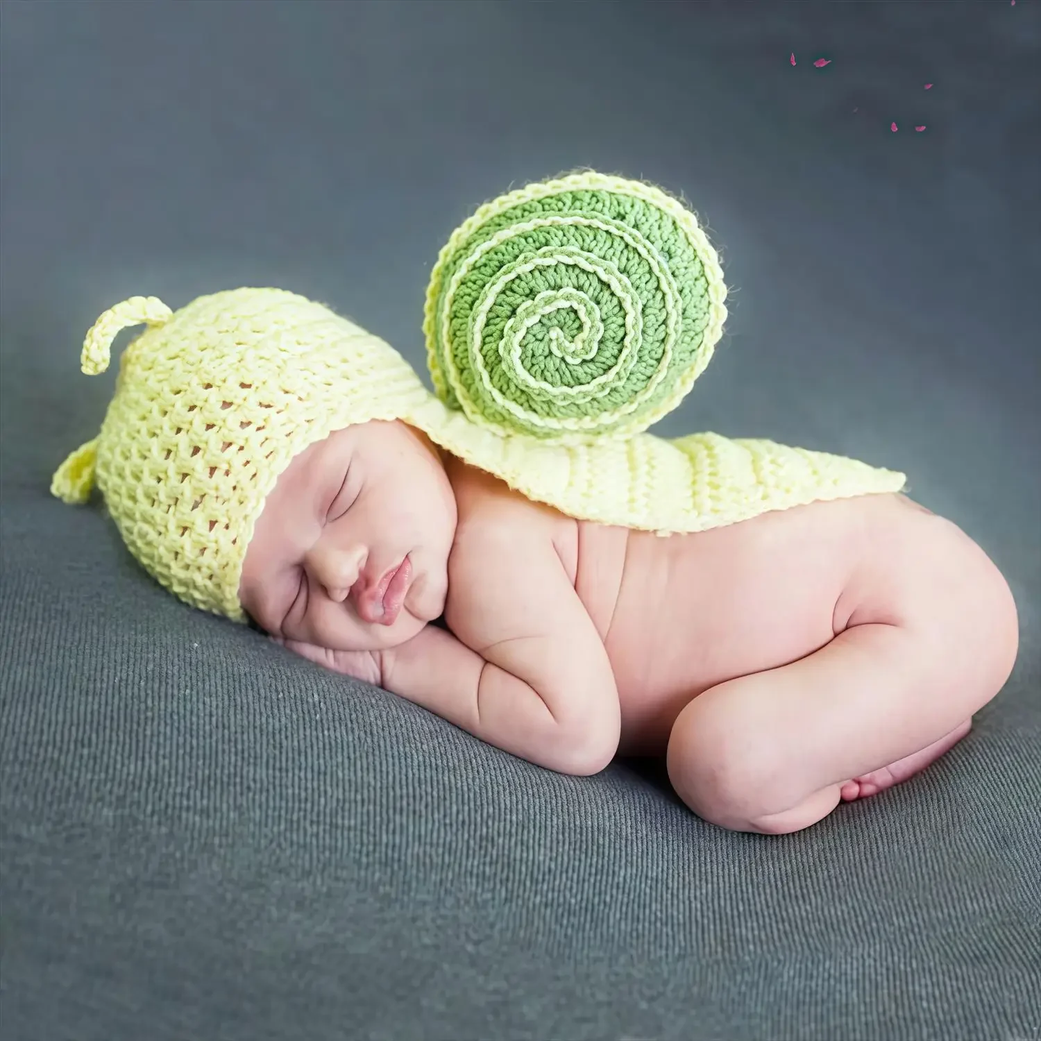 Cute Woolen Snail Baby Clothes Newborn Photography Shawl Funny Photo Props Outfit