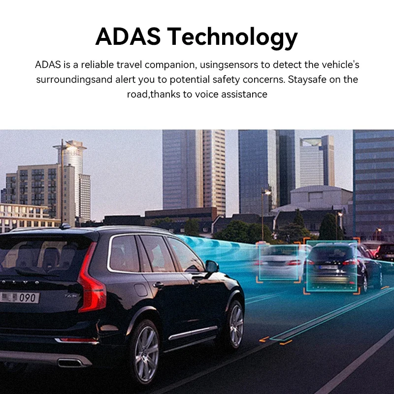 Dash Cam 2K 5GHz Wifi com ADAS Carro DVR Câmera Dashcam Night Vision2.0 Dash Camera Gravador 24H Monitor de Estacionamento