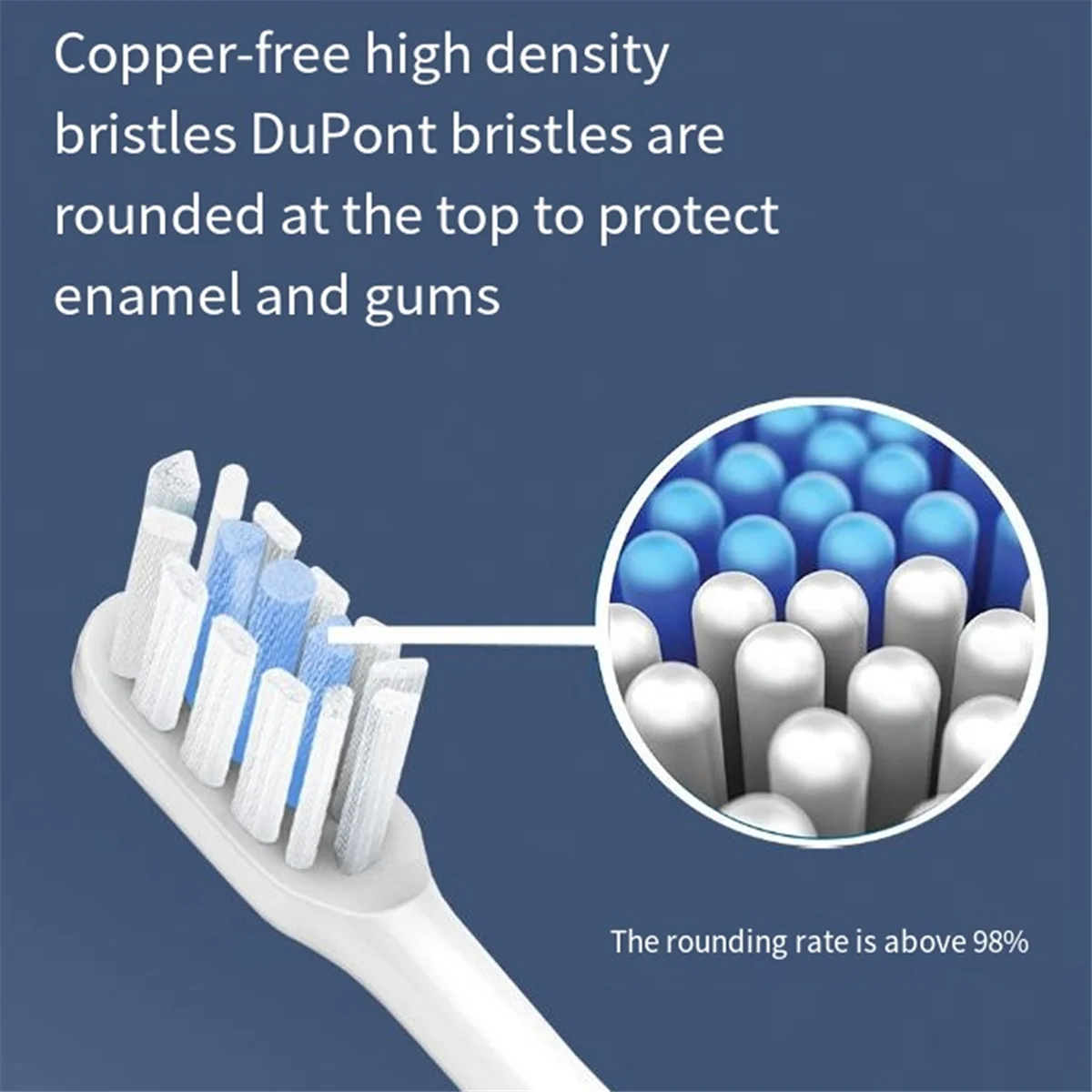 Panas untuk MIJIA T301 MES605 T302 MES608 T501 MES607 Pengganti Kepala Sikat Gigi Listrik Putih