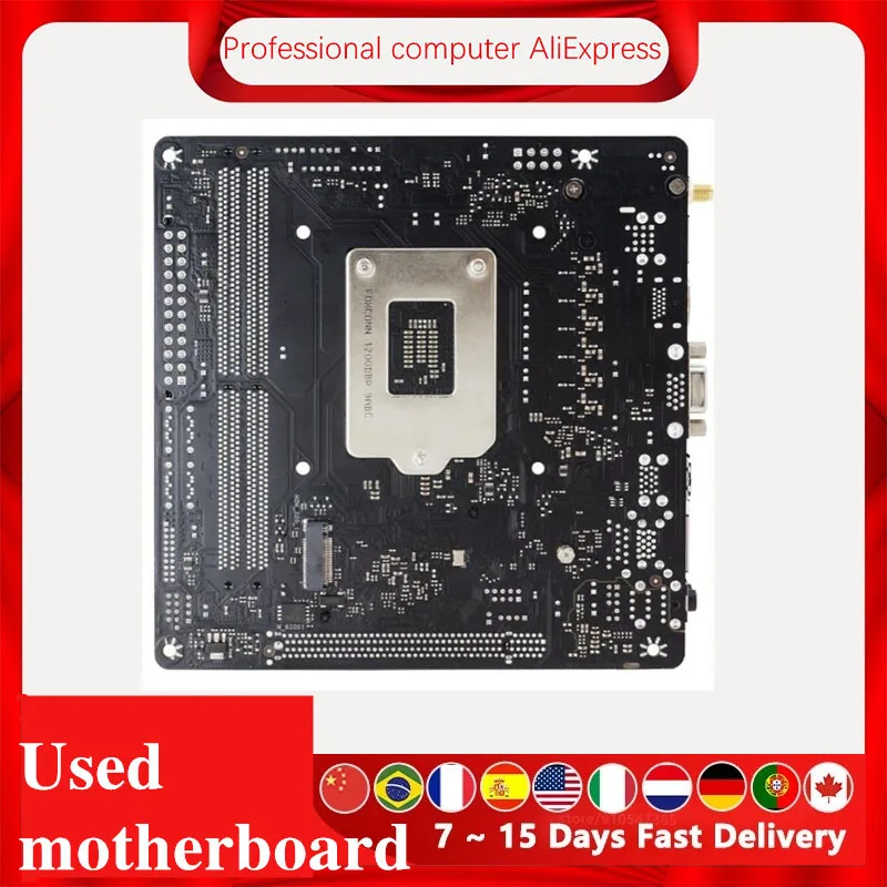 MINI ITX For Biostar Z490GTN Original Desktop Z490 DDR4 Motherboard LGA 1200 i7/i5/i3 M.2 board Used Mainboard